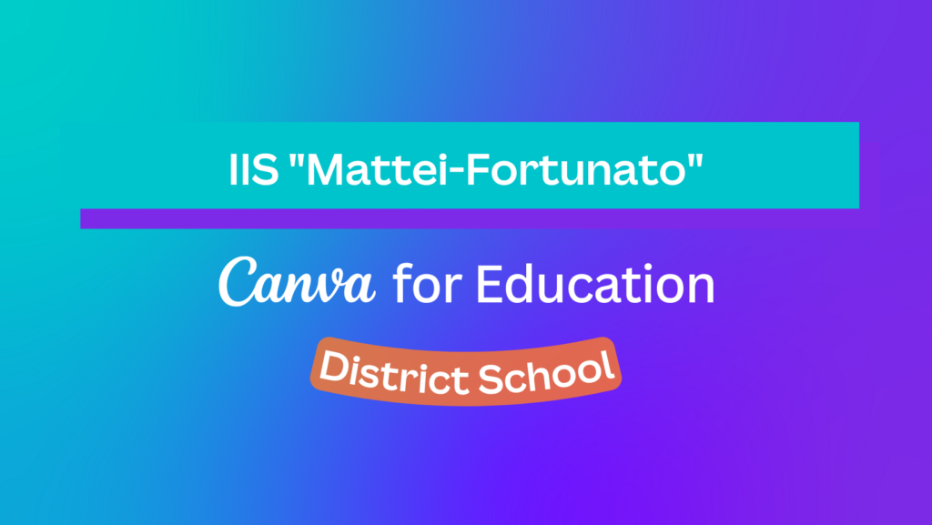 La tua scuola è una Canva District School